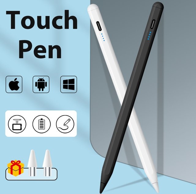 Universal Stylus mit magnetischer Adsorption und schneller Ladefunktion für Android, iOS, Huawei und Xiaomi in Weiß - Bild 1