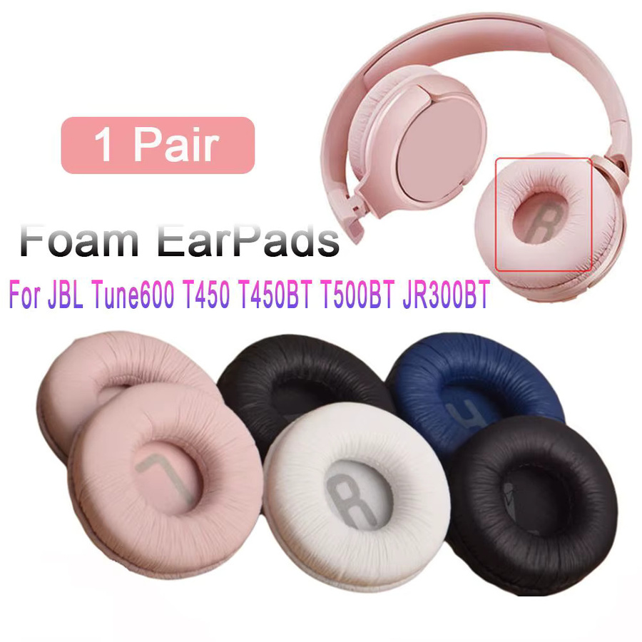 Ersatz-Ohrpolster aus Schaumstoff für JBL Tune 600, T450, T450BT, T500BT und JR300BT Kopfhörer in Schwarz, Durchmesser: 70 mm - Bild 3