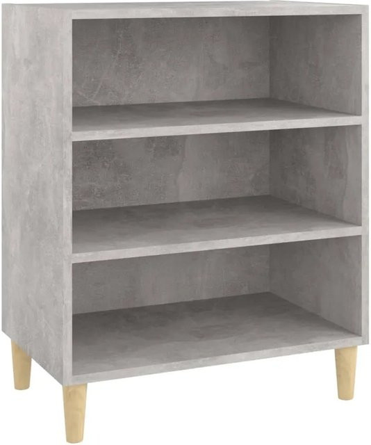 vidaXL Sideboard aus Holzwerkstoff und Eukalyptus in Grau, B/T/H: 57 x 35 x 70 cm - Bild 1