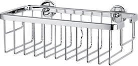 tesa ALUXX Duschkorb aus Aluminium in Silber, verchromt und rostfrei, Breite: 25 cm - Bild 1
