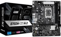 ASRock B760M-H/M.2 Mainboard micro ATX LGA1700 B760 Chipsatz DDR5 Schwarz - Bild 1