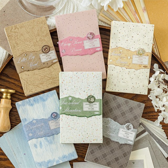 50 Blatt Vintage Morandi Pastell Scrapbook Papier in Multicolour für DIY Planer, Journal und Notebook Dekoration - Bild 1