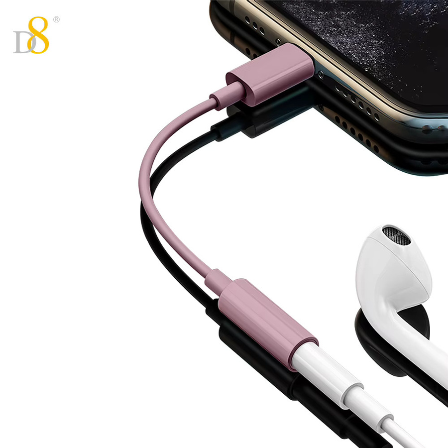 D8 USB-C auf 3,5mm Klinke Audio Adapter mit DAC für Stereo-Mikrofon und HiFi-Kopfhörer, kompatibel mit iPhone 14 13 12, Farbe: Beige - Bild 1