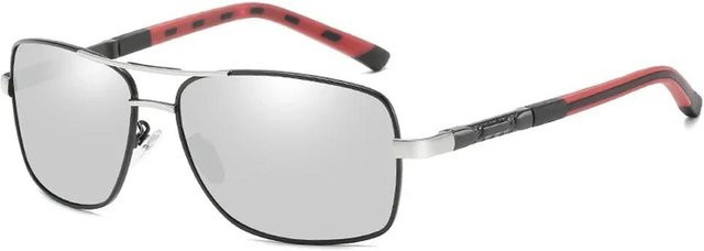 Yiran bag Sonnenbrille Aviator, Aluminium, silber, polarisiert, Unisex - Bild 1