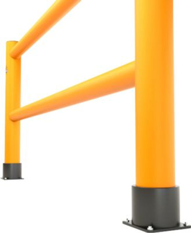 Ampere Handlauf Rack-Mammut Flex Site Fence aus Kunststoff in verkehrsgelb, Länge: 400 cm, Höhe: 110 cm - Bild 2