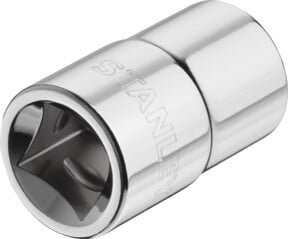 Stanley 1/2 Zoll 6-Kant Stecknuss 16 mm in Silber - Bild 2