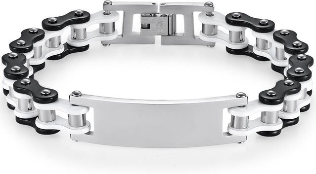 TrustyLan Jewelry Armband, Edelstahl, 23 cm, grau, Herren - Bild 1