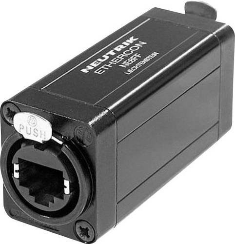 Neutrik etherCon D Serie RJ45 Datensteckverbinder NE8FF Buchse gerade Schwarz 8P8C - Bild 1