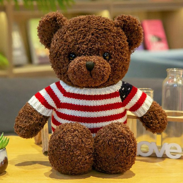 YIRAN ring Bär Plüschtier, Pullover, 38cm - Bild 1