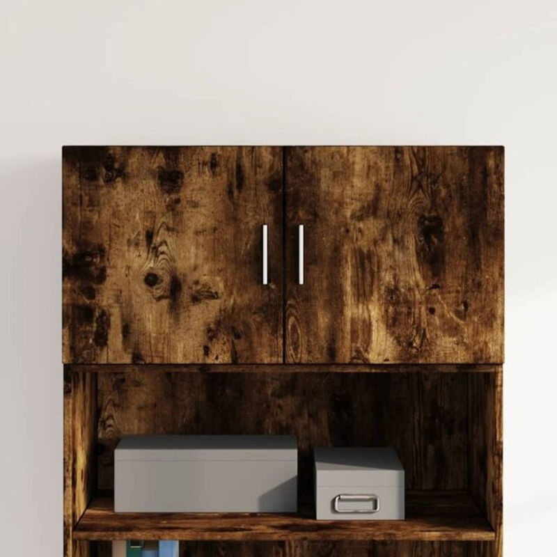 Vidaxl Wandschrank aus Holzwerkstoff in Räuchereiche mit Drehtüren, B/H/T: 80 x 42,5 x 40 cm - Bild 1