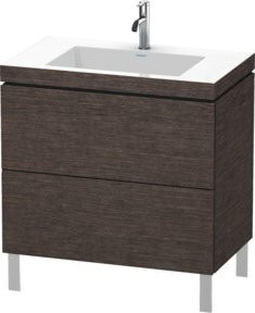 Duravit Waschtischunterschrank L-Cube c-bonded mit 2 Auszügen, Breite: 80 cm, Tiefe: 48 cm, Höhe: 69,8 cm - Bild 1