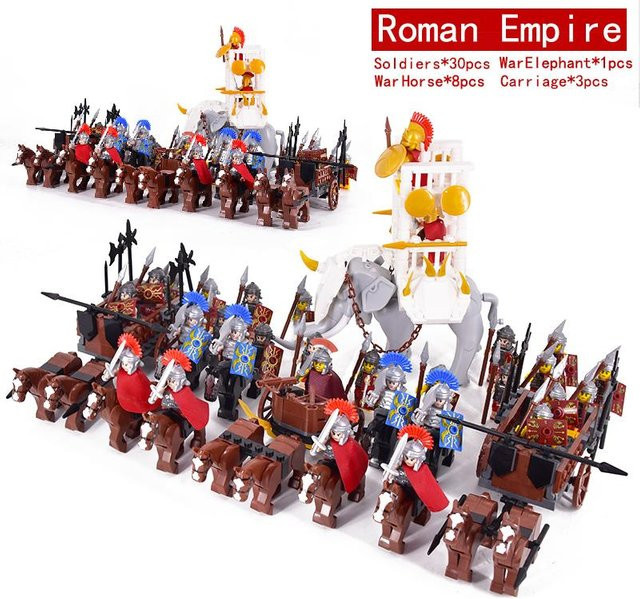 Mittelalter Römisches Reich Spartanischer Kreuzfahrer Mini Mittelalterlicher Soldat Figuren Modell Bausteine - Bild 1