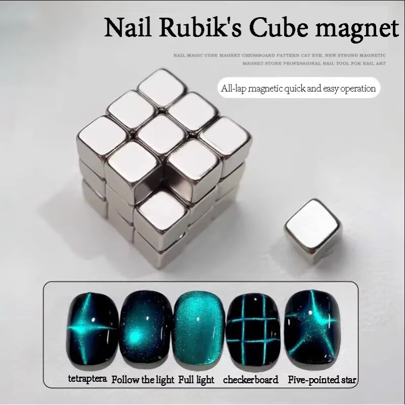 Cat Eye Magnet Nagelset, 27 Stück, Magnetische Maniküre DIY Werkzeug - Bild 4