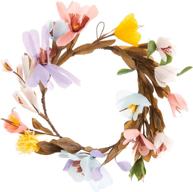Rico Design Blütenkranz aus Papier in bunt für deine Frühlingsdeko - Bild 1