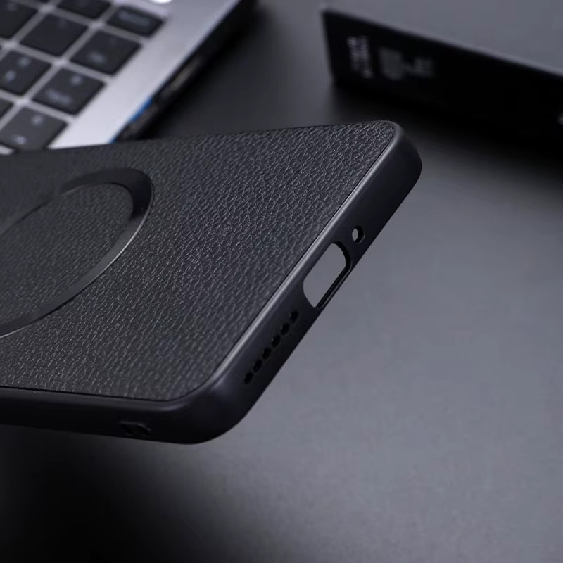 ELVEV Magnetische PU-Leder Hülle mit Lichee-Muster für Honor Magic 7 Pro und Honor 7 in Grün oder Schwarz - Bild 2