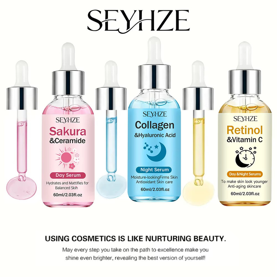 SEYHZE Tag- und Nacht-Feuchtigkeitsserum für das Gesicht, Unisex - Bild 2