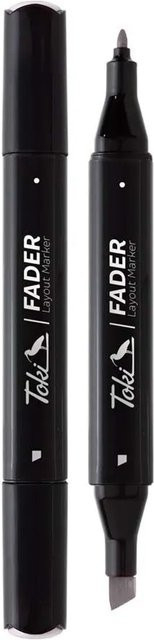 Toki Marker Fader Permanent Marker mit Keilspitze in 66 Farben Warm Grey WG7 - Bild 1