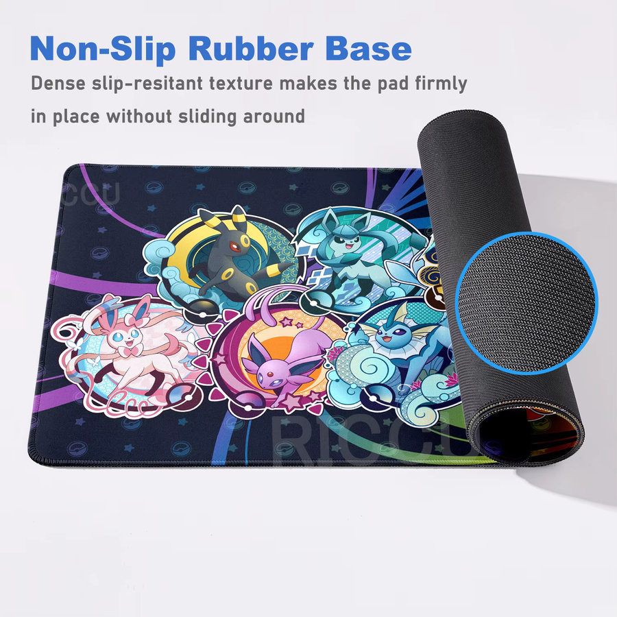 Potdemiel Kawaii Mauspad Eevee Motiv Multicolour Computermatte für E-Sport und Büro - Bild 3