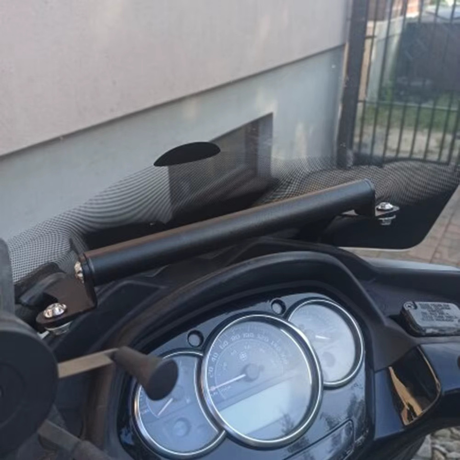 Handyhalterung für Piaggio MP3 300 Yourban LT300 LT300 ie mit GPS Navigation Platte in Schwarz - Bild 2