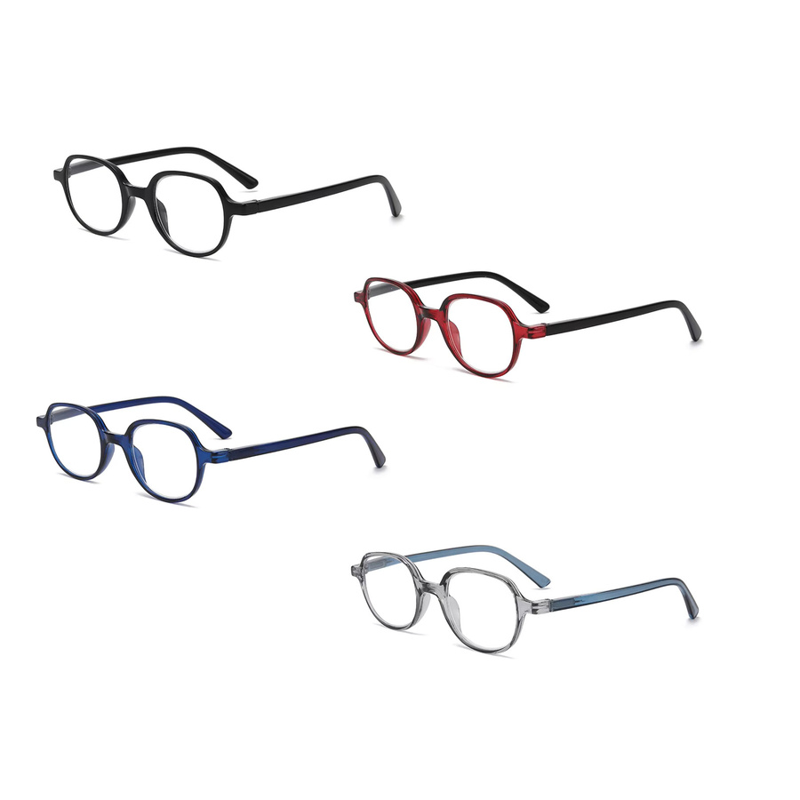 TWOOO Lesebrille, rund, Vollrand, Kunststoff, multicolor, Unisex - Bild 2