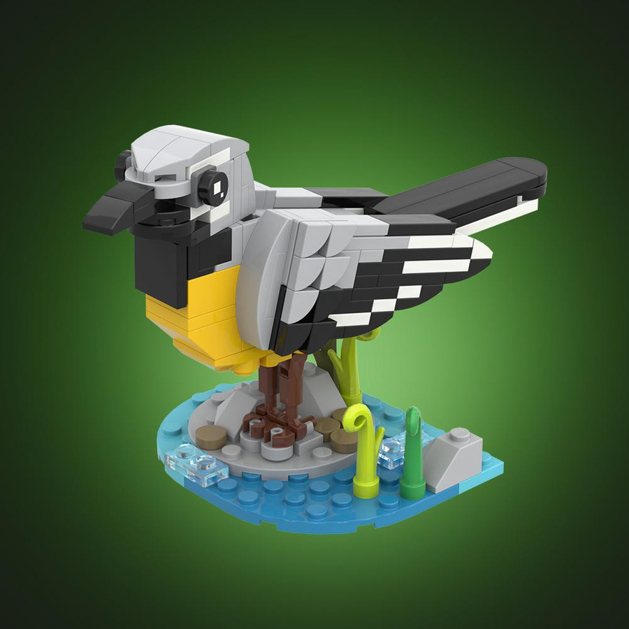 Gobricks Graue Bachstelze, Bausteine, ab 14 Jahren - Bild 2