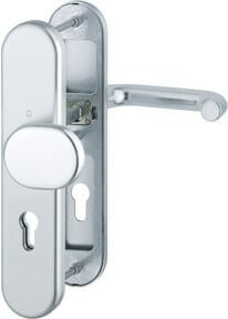Hoppe Schutzgarnitur Paris in Silber aus Aluminium mit 72mm und 42-47mm Bohrung - Bild 1