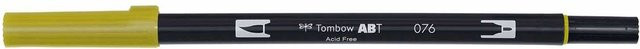 Tombow ABT Dual Brush Pen Green Ochre 076 in Grün - Bild 1