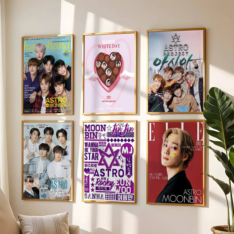 A-Astro Kpop Poster Wasserdichter Wandkunstaufkleber Multicolour für Wohnzimmer und Bar Dekor - Bild 2