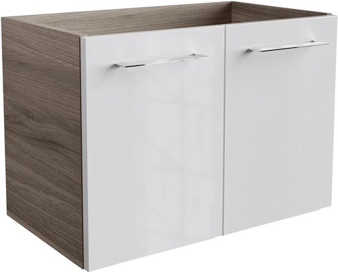 Fackelmann Waschtischunterschrank Lima Weiß-Steinesche, B/T/H: 60,0 x 35,0 x 42,0 cm - Bild 1