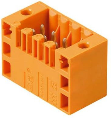 Weidmüller Stiftgehäuse-Platine B2L/S2L 3.50 in Schwarz und Orange, 20 Polzahl, Rastermaß: 3.50 mm, 42 Stück - Bild 1