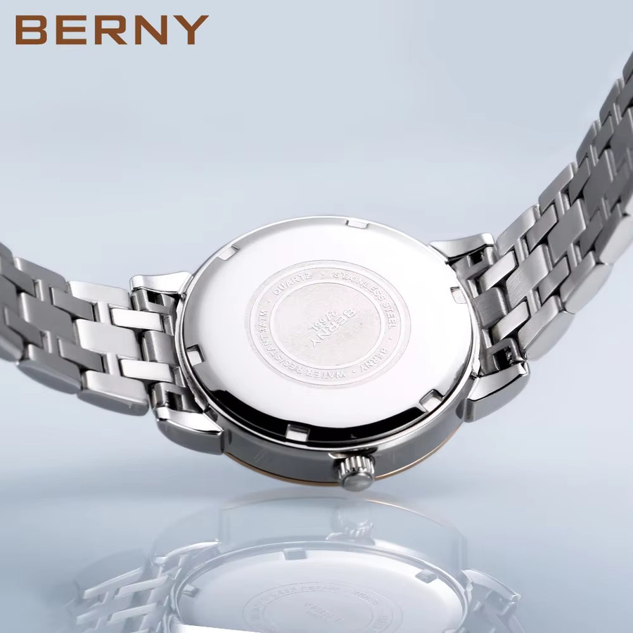 BERNY Armbanduhr, Quarz, Edelstahl, Saphirglas, Damen - Bild 3