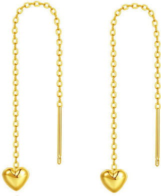 Ohrringe 750 Gold, Tropfen, Herz, Kinder - Bild 1