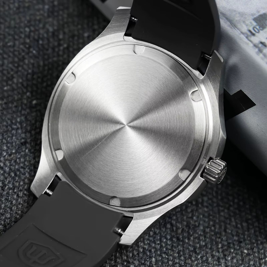 Watchdives Taucheruhr, Quarzwerk, Edelstahl, 38 mm, Schwarz, Herren - Bild 6