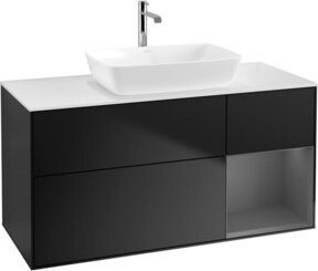 V&B Waschtischunterschrank Finion in Blau lackiert, Breite: 120 cm, Tiefe: 50,1 cm, Höhe: 50,1 cm - Bild 1