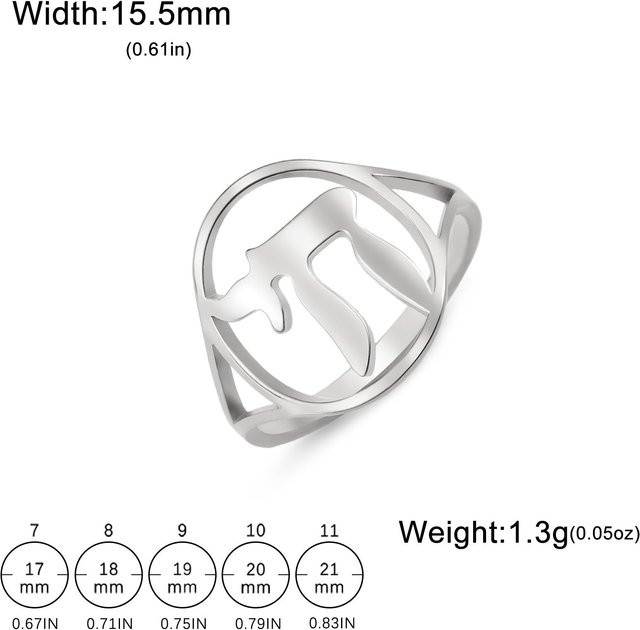 Ring Edelstahl, Silber, Unisex - Bild 1