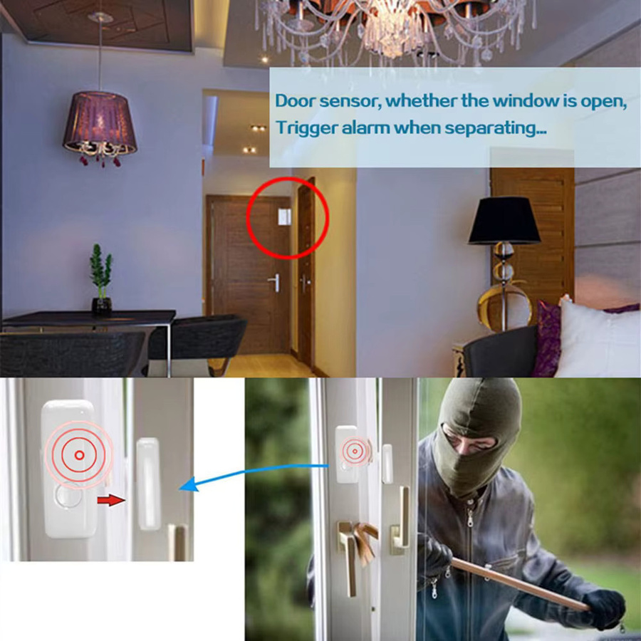 PGST PG103 Fenster-Tür-Sensor für 433 MHz Alarmsystem in Weiß mit App-Benachrichtigung - Bild 3