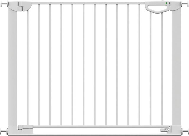 Geuther Tür- und Treppenschutzgitter Easylock mit Flatstep in Weiß, ohne Bohren, erweiterbar, Breite: 104 cm - 111 cm - Bild 1