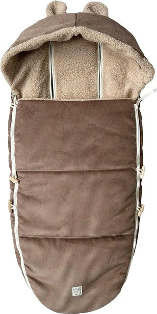 Kaiser Fußsack HAU KEA in Hellblau und Braun aus Baumwolle, B/T/H: 90,0 x 45,0 x 45,0 cm - Bild 1