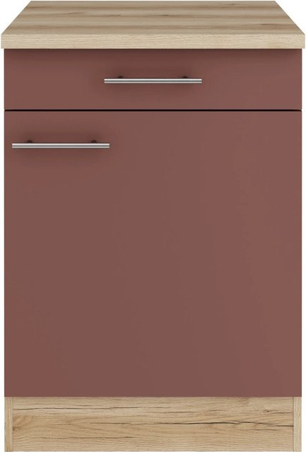 OPTIFIT Bari407 Küchen-Unterschrank in Rostrot, Breite: 60 cm - Bild 1