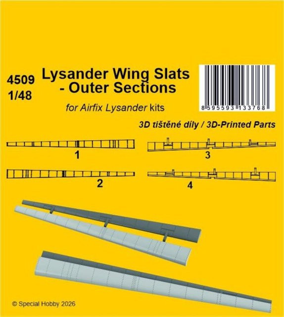 Airfix Lysander Wing Slats - Outer Sections - Bild 1