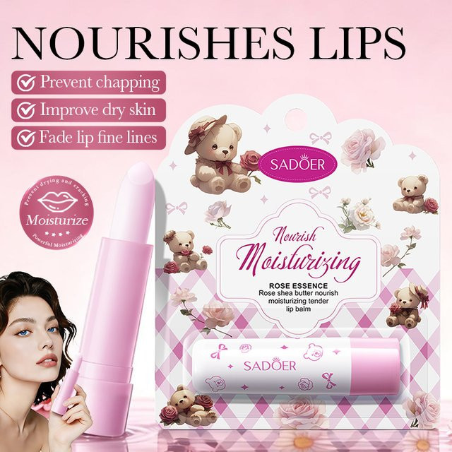 SADOER Lippenbalsam mit Sheabutter, Unisex - Bild 1