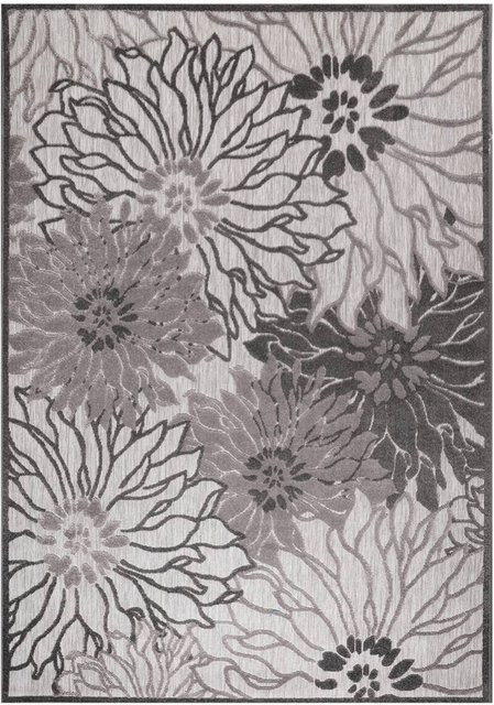 Sanat Outdoorteppich FLORAL in Grau, modern und UV-beständig, B/L: 160 x 230 cm - Bild 1