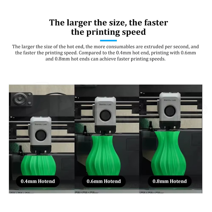 Bambu Lab Offizielle Hotend-Baugruppe für X1C X1E P1P P1S 3D-Drucker, hochtemperaturbeständige Ersatzteile - Bild 2