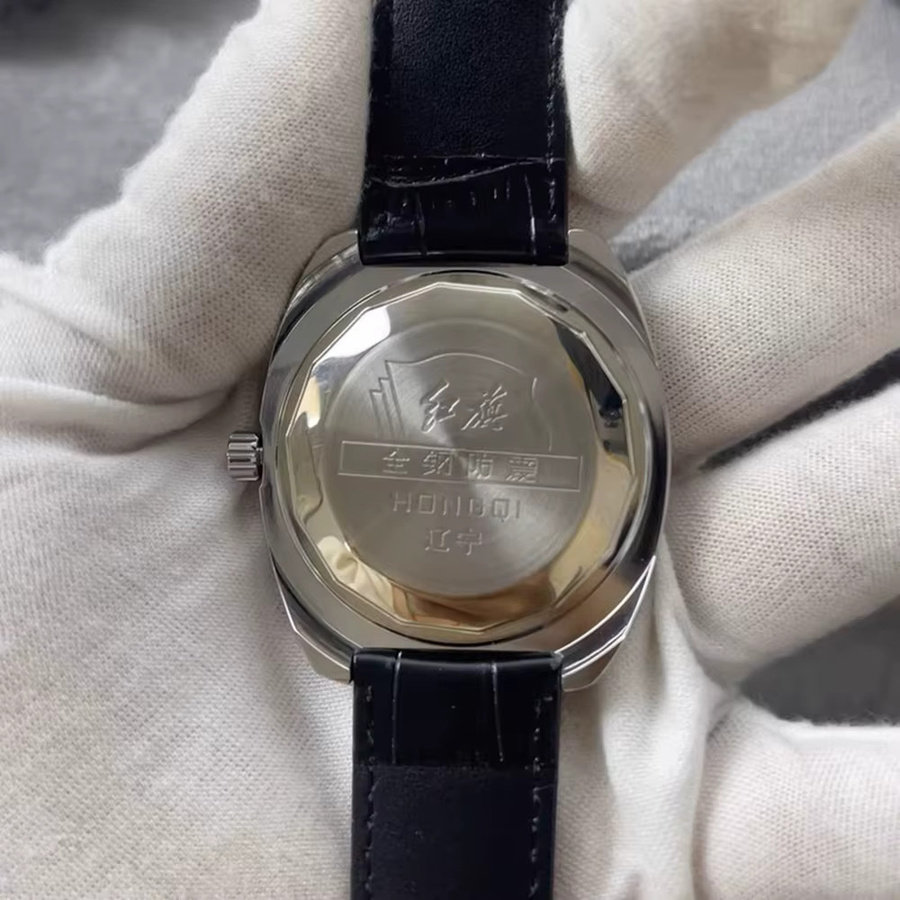 HONGQI Armbanduhr, Handaufzug, Edelstahl, 40 mm, Herren - Bild 3