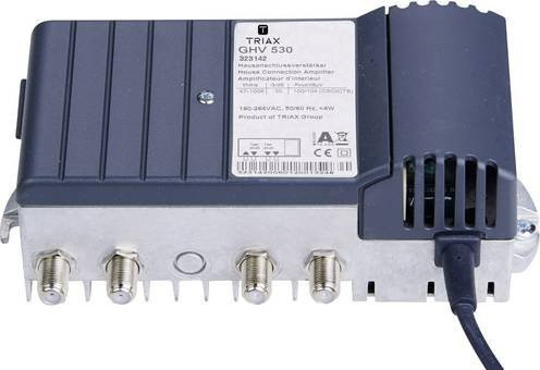 Triax GHV 530 Kabel-TV Verstärker 4-fach 30 dB in Grau - Bild 1