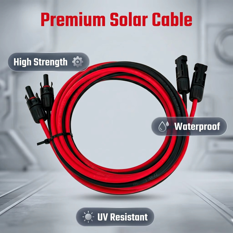 JINGYANGPV Solarkabel 10AWG 6mm2 in Rot für Solarpanel-System-Kits und 12V 24V Ladeverbindungen - Bild 1