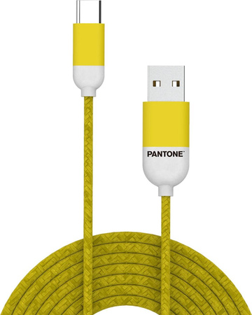 Celly USB-A auf USB-C Kabel PT-TC001-5Y, USB 2.0, Gelb, 1,5 m