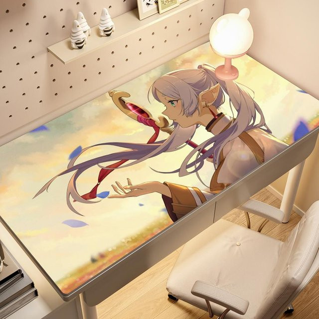 HYBXAXC Mauspad Frieren Beyond Journeys End Anime Design XXL Schreibtischunterlage Multicolour - Bild 1
