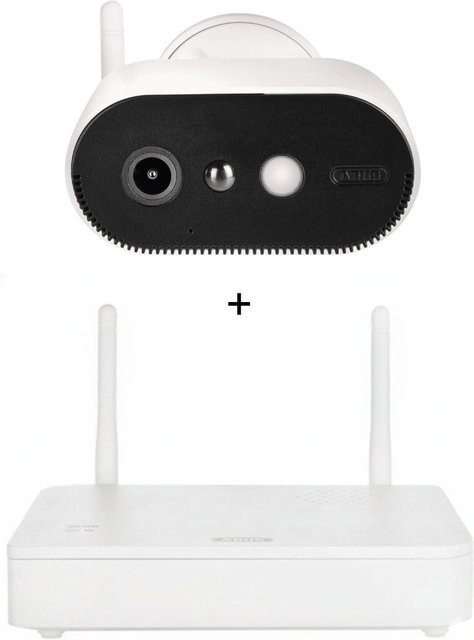 ABUS Akku Kamera Pro mit Basisstation in Weiß - Bild 1