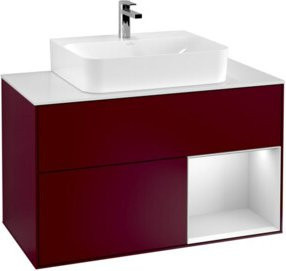 V&B Waschtischunterschrank Finion 100 in Weiß lackiert, B/T/H: 100 x 50,1 x 50,1 cm - Bild 1